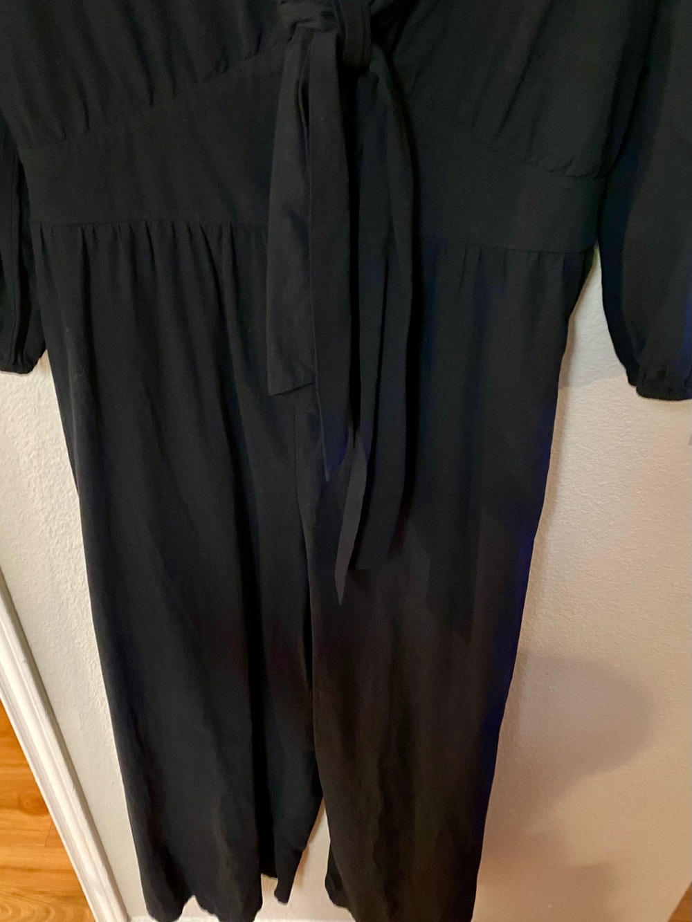 Ava & Viv Black Tie-Front Wide-Leg Jumpsuit - Size 2X - NWT! - Picture 5 of 7